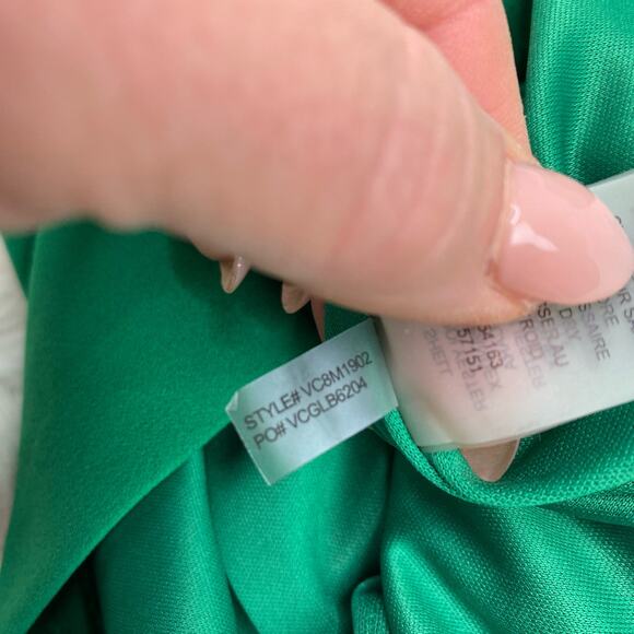 Vince Camuto Women's Cocktail Sheath Dress Size 8 Emerald Green Sleeveless - Picture 3 of 16